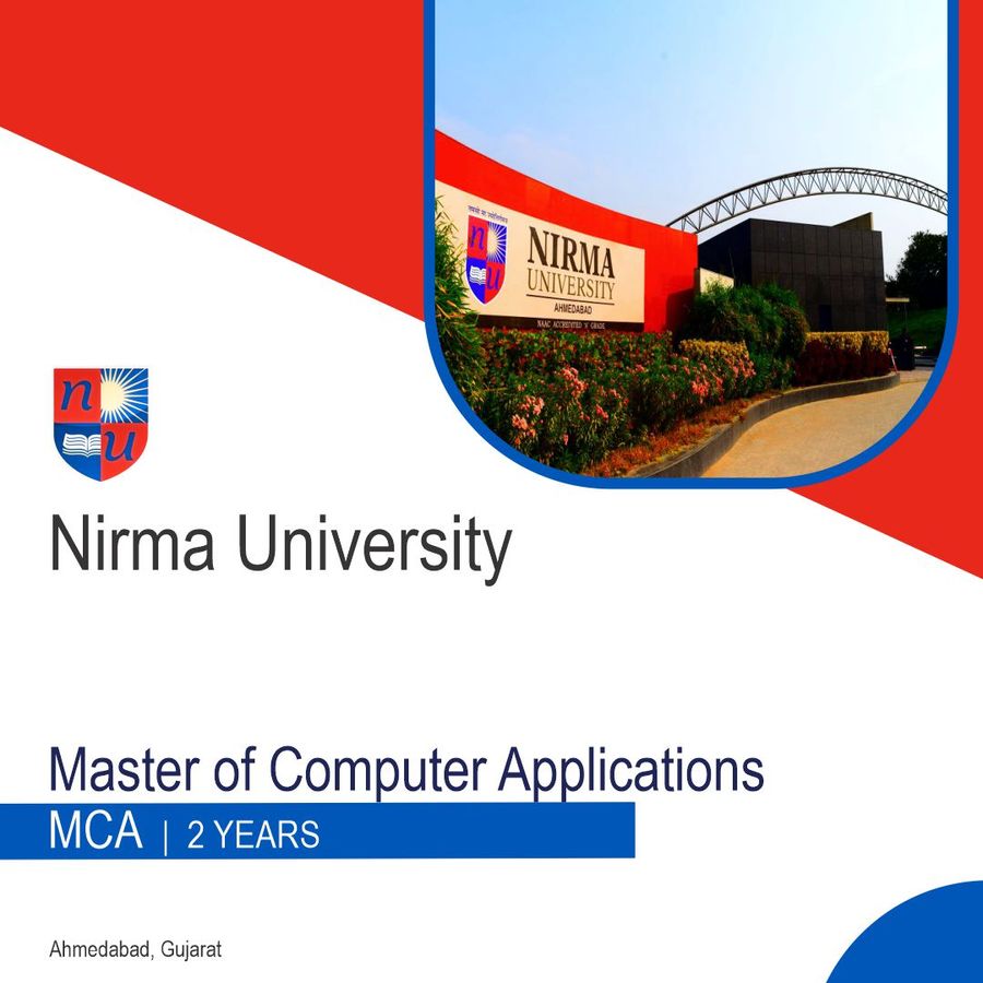 MCA at Nirma University, Ahmedabad